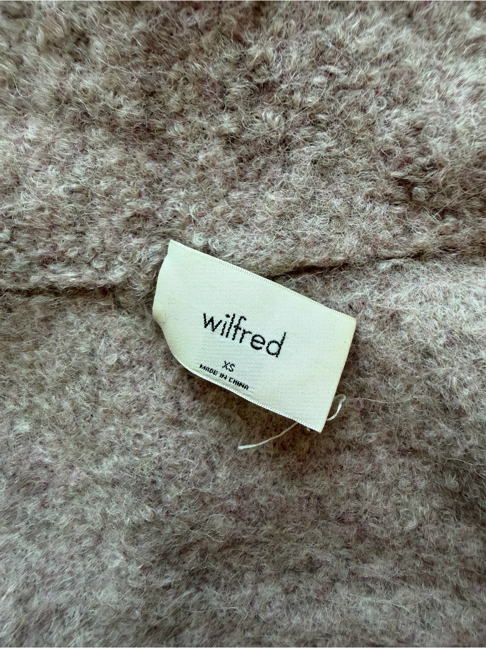 Wilfred Aritzia Lilac/Light Pink Alpaca Cardigan Size XS - Picture 8 of 10